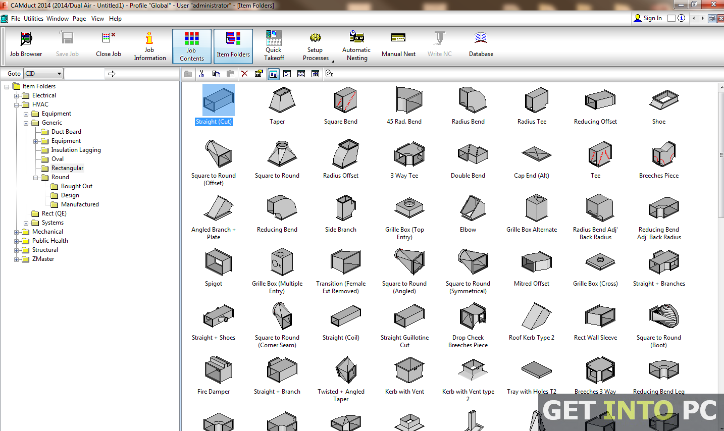 Autodesk Fabrication CAMduct picture or screenshot
