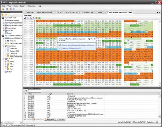 UFED Physical Analyzer picture or screenshot