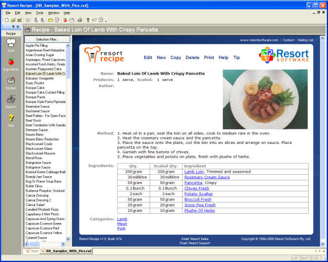 Resort Software picture or screenshot