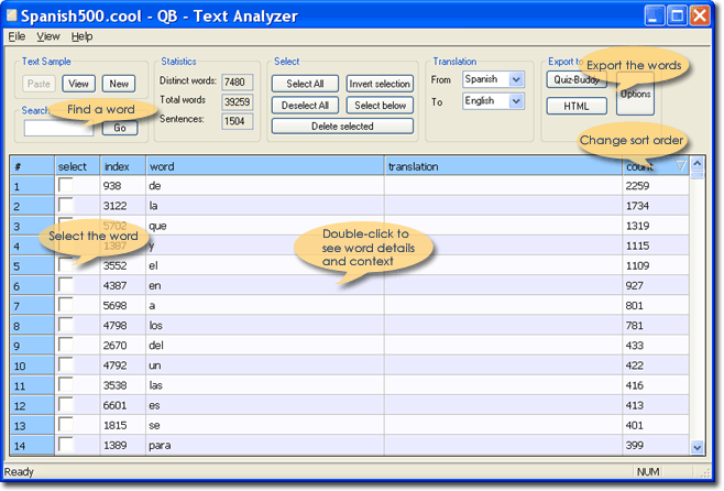 QB - Text Analyzer picture