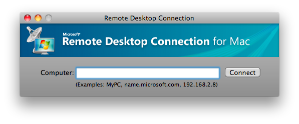 Remote Desktop Connection screenshot