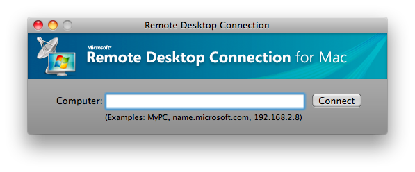 Remote Desktop Connection screenshot