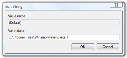 Microsoft Windows Registry Editor edit string