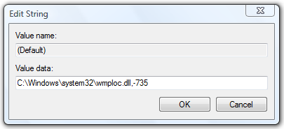 Microsoft Windows Registry Editor Edit String