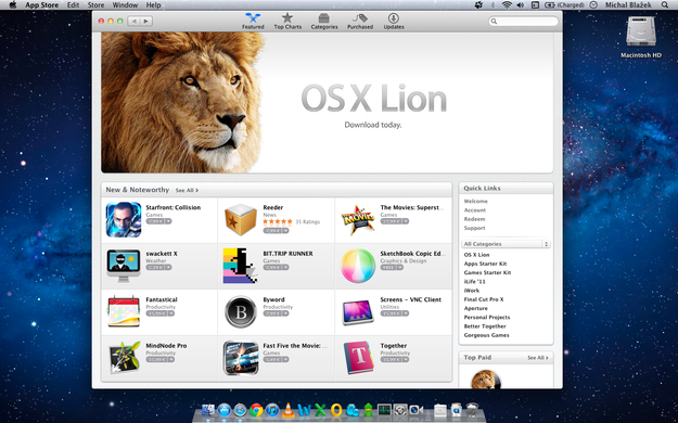 Mac OS X Lion App Store