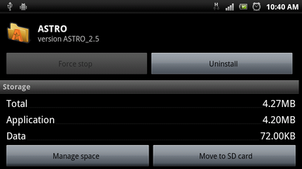 Android Move to SD card option