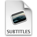 Subtitles icon.