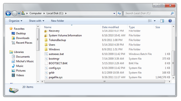 Windows 7 Windows Explorer