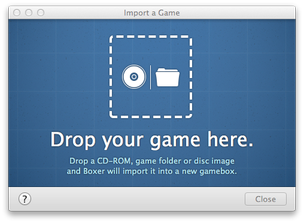 Boxer for Mac game import window