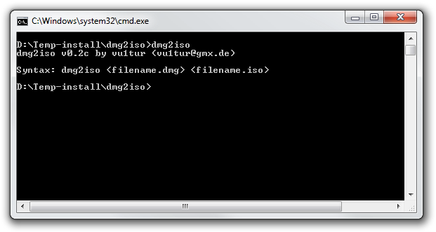 DMG2ISO command line utility