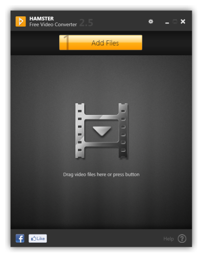 Hamster Free Video Converter for Windows startup screenshot.