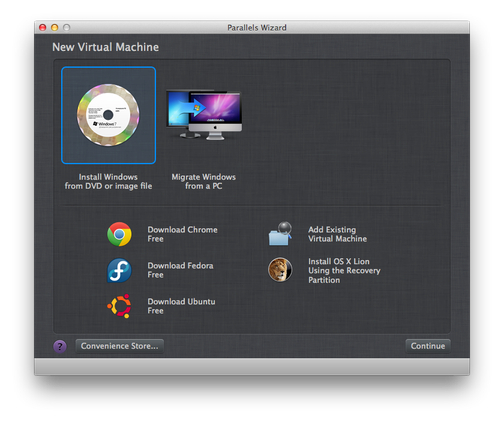 Parallels Desktop Wizard