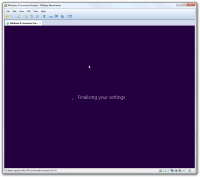 Step 7 of final Windows 8 setup in VMware virtual machine.