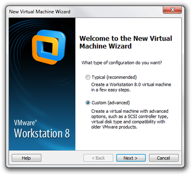 VMware Workstation Wizard