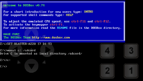 aDosBox command line