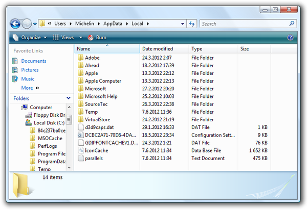 Windows Explorer iconcache.db file