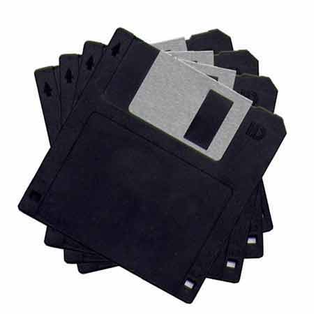 Bunch of diskettes.