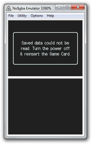 No$gba error message.