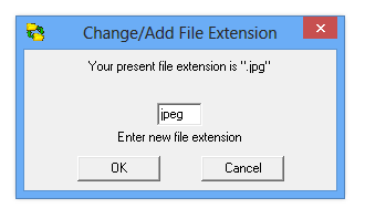 Change File extension is Multi-File Renamer