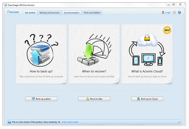 Acronis True Image backup software