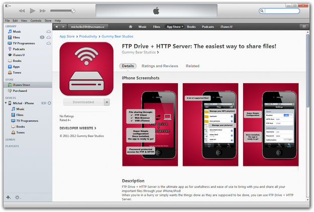 FTP Drive + HTTP Server on App Store