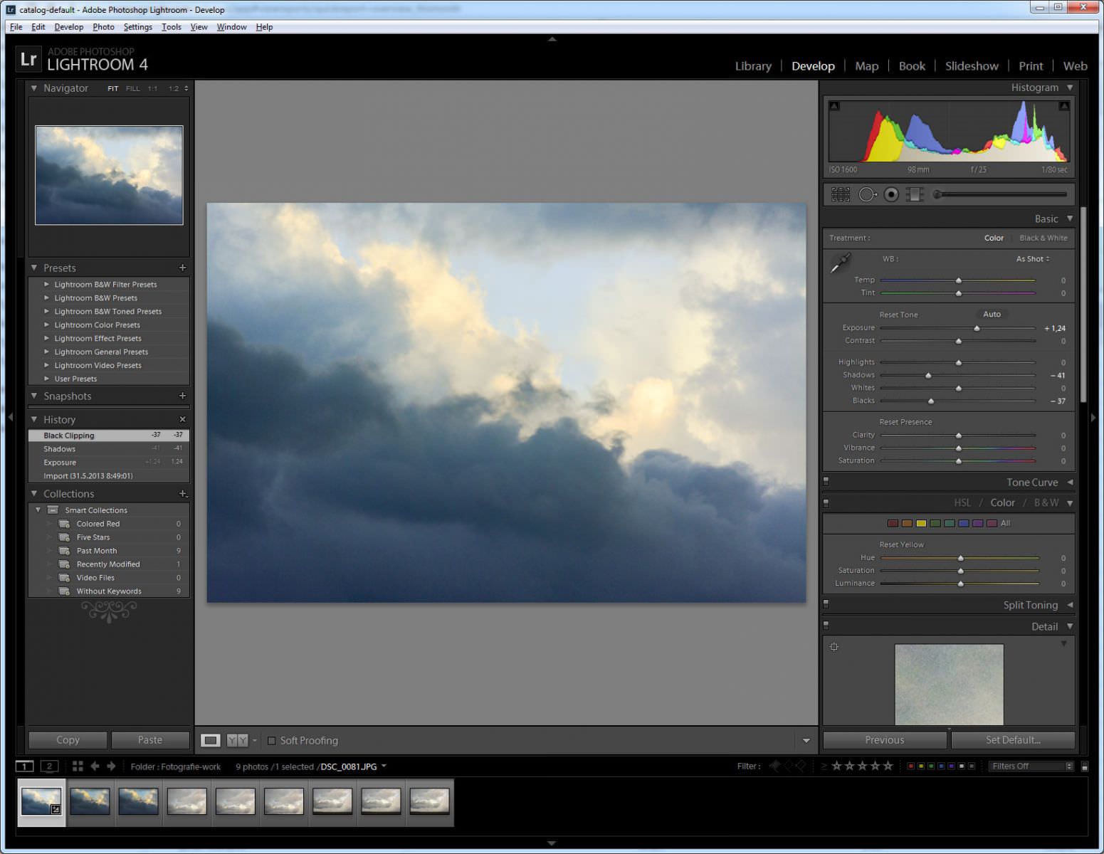 Adobe Photoshop Lightroom 4 software screenshot