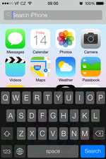 iOS 7 Spotlight search