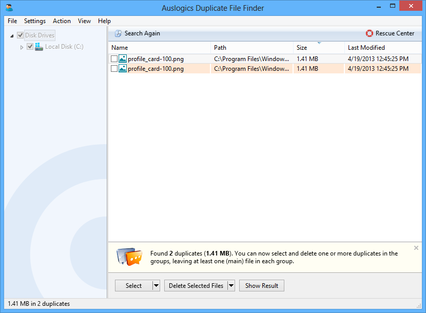 Auslogics Duplicate File Finder