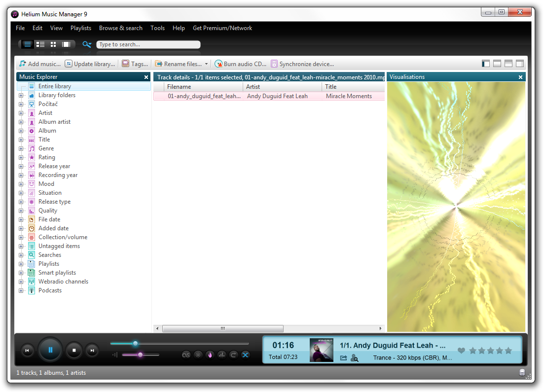 Helium Music Manager screenshot