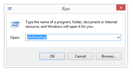 Windows 8 Run option
