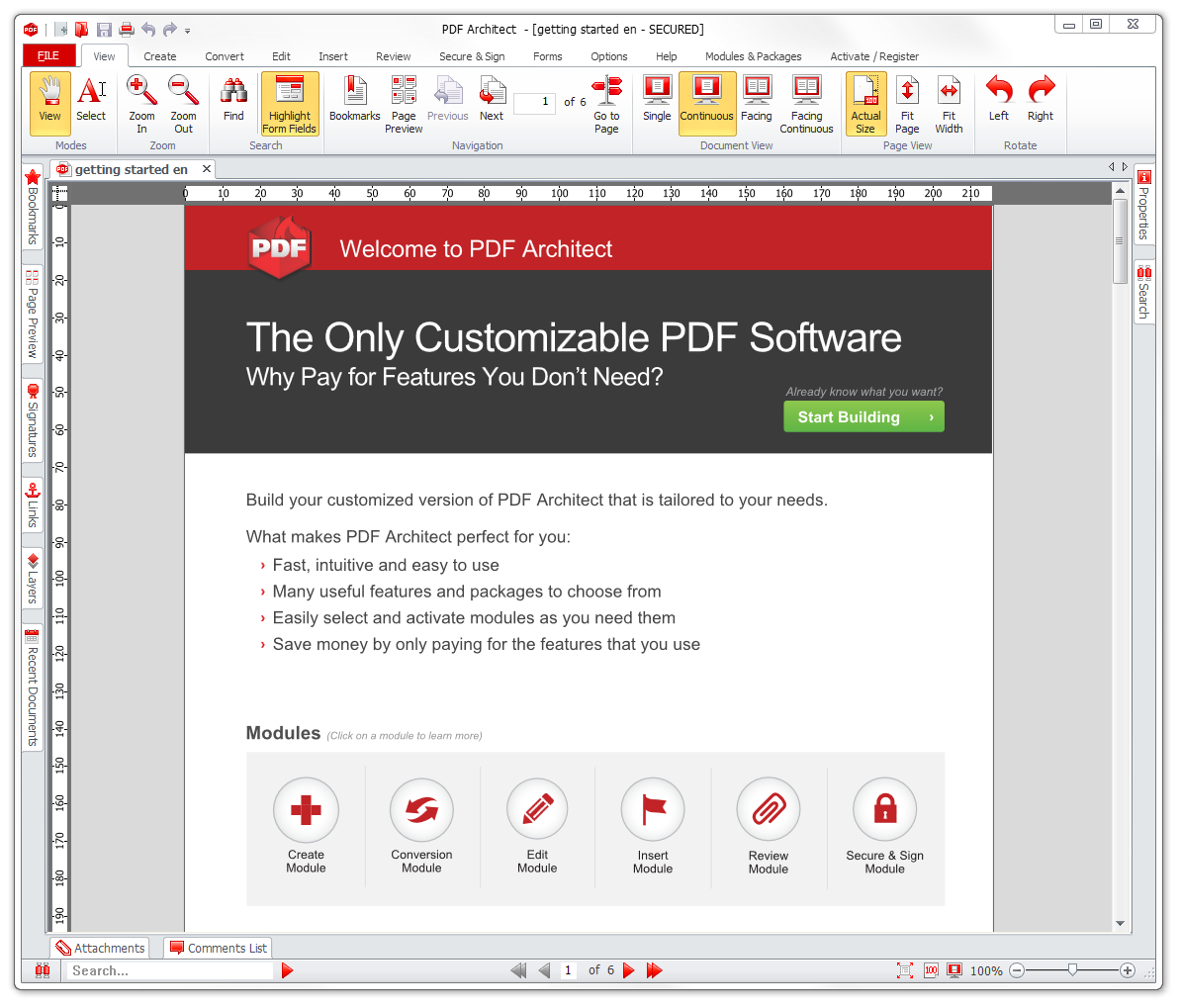 PDF Architect screenshot