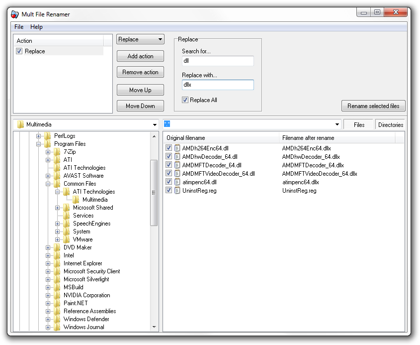 Multi File Renamer screenshot