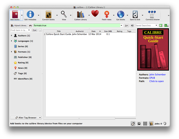 Importing books to Calibre