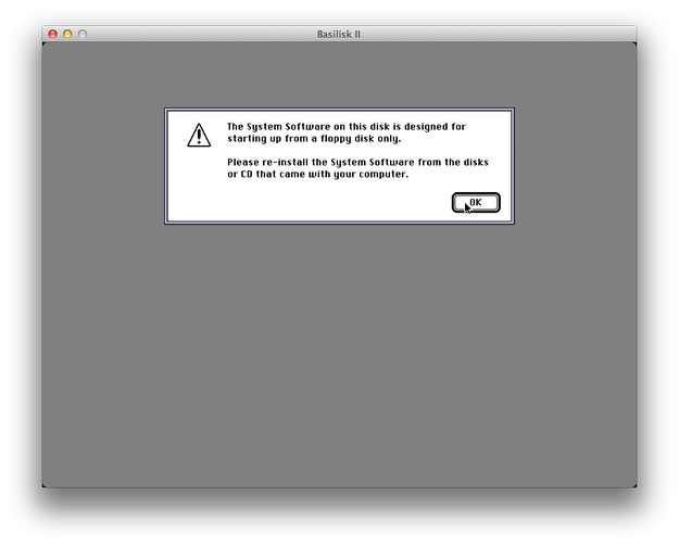 Mac OS 7 installation