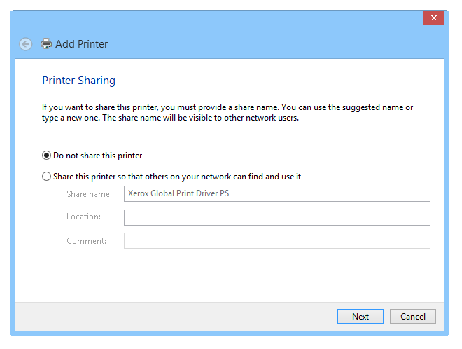 Setting up a virtual PS printer - Step 7