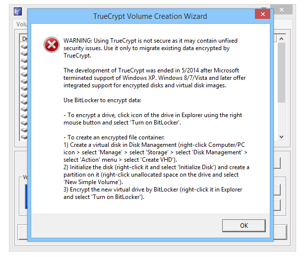 TrueCrypt screenshot