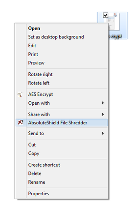 AbsoluteShield File Shredder