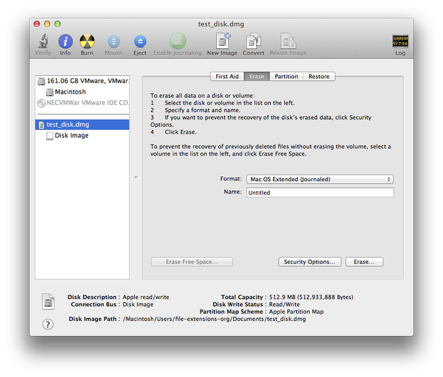 Disk Utility for Mac