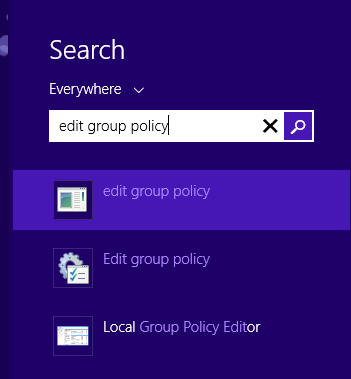 Windows 8 Metro search