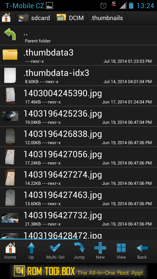 Android thumbdata screenshot 1