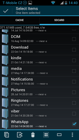 Whatsapp backup folder on Android