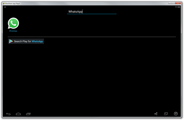 Install WhatsApp to Bluestacks