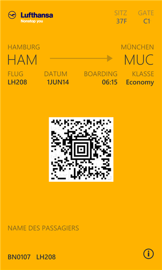 PassBook converter for Windows Phone