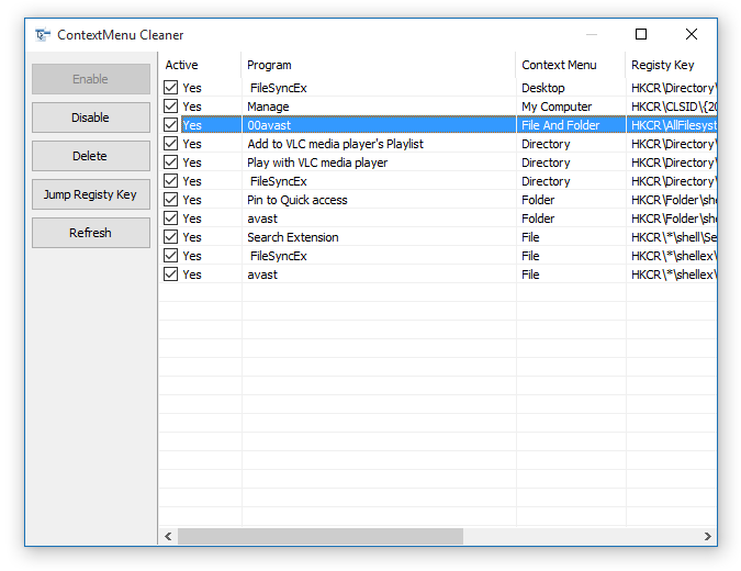 ContextMenu Cleaner
