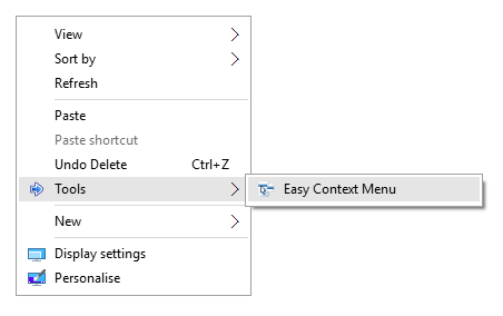 Easy Context Menu shortcut