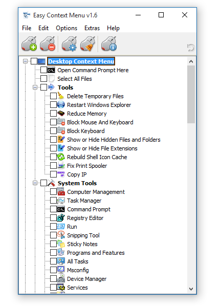 Easy Context Menu for Windows