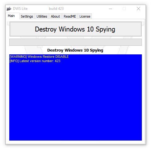 Destroy Windows 10 Spying