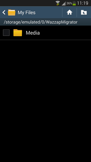 Android copy media folder to WazzapMigrator