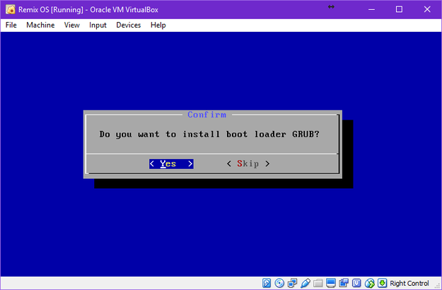 Install GRUB for Remix OS
