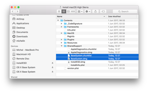 Apple Finder Basesystem files